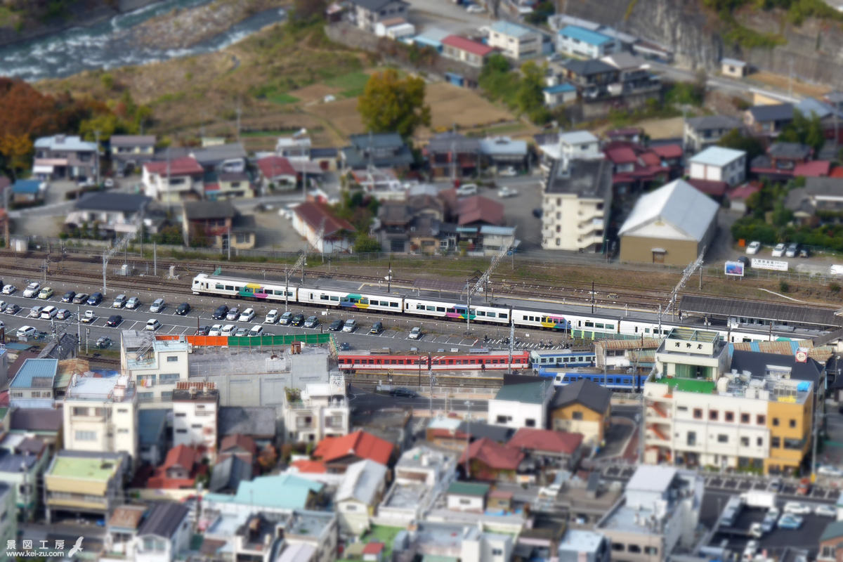 菊花山 鳥瞰鉄道写真（とりてつ）