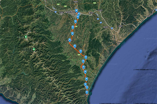 Googleマップで見る旧国鉄士幌線